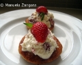 Strawberries and Cream in Puff Pastry Cases