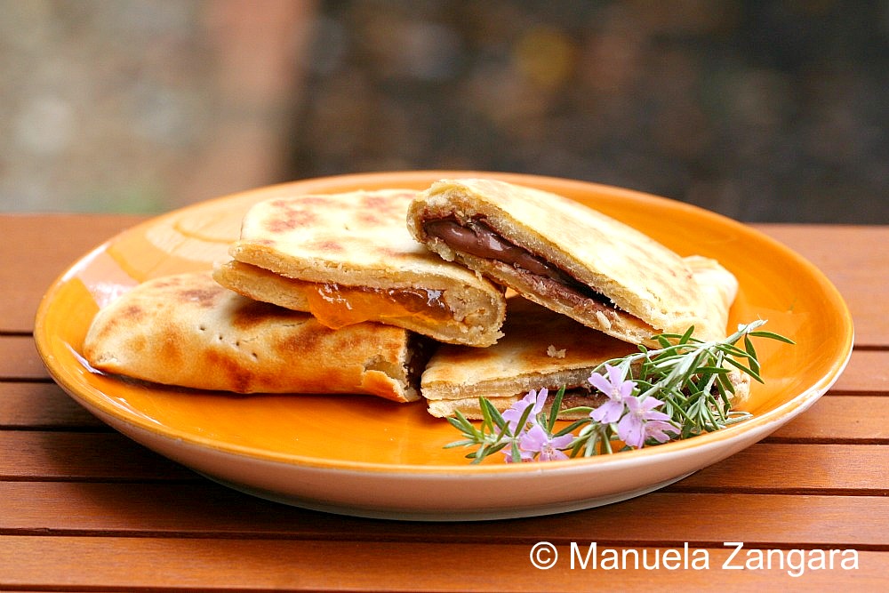 Piadine with sweet fillings