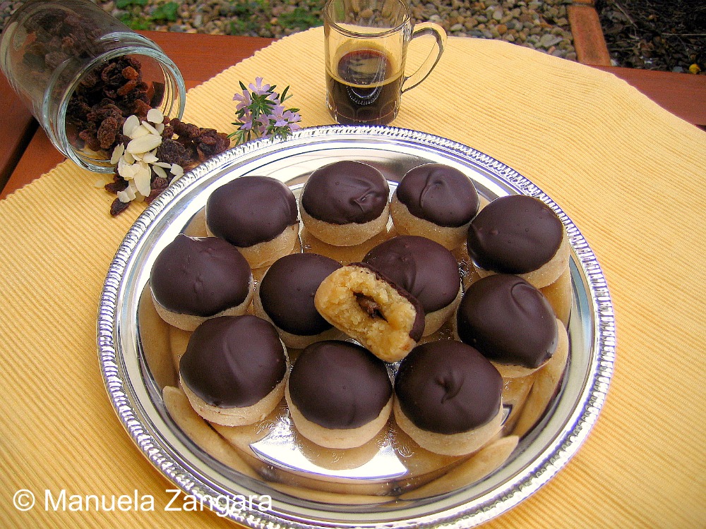 Chocolate Covered Marzipan Rum Balls