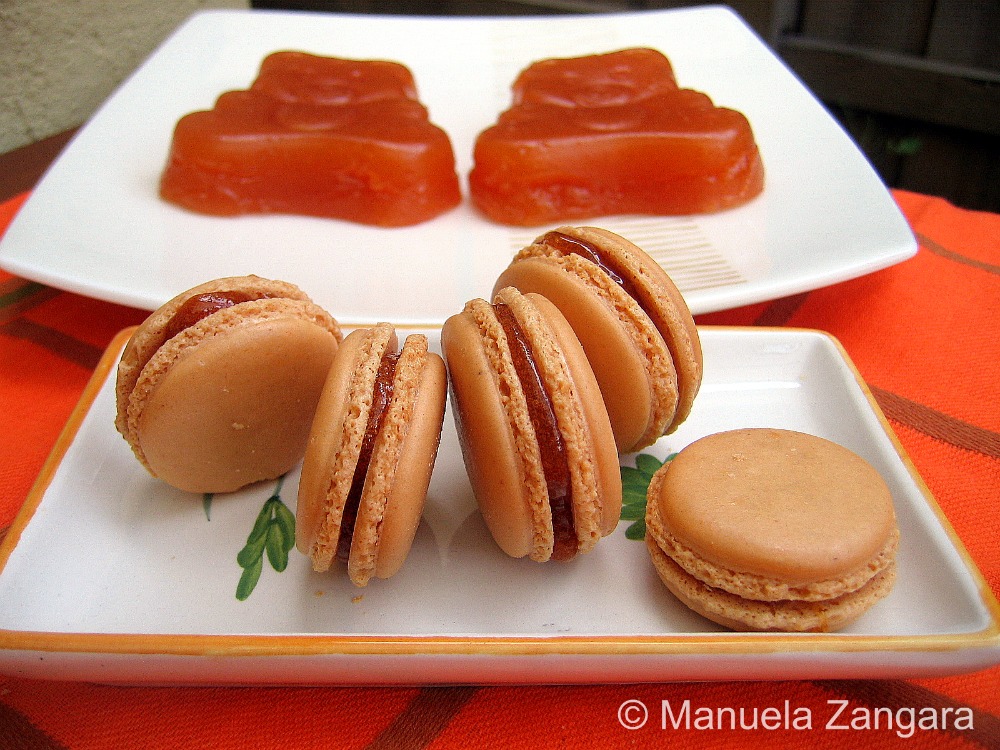 Quince Jelly Macarons