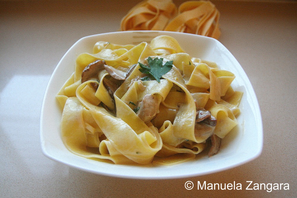 Pappardelle with porcini mushrooms
