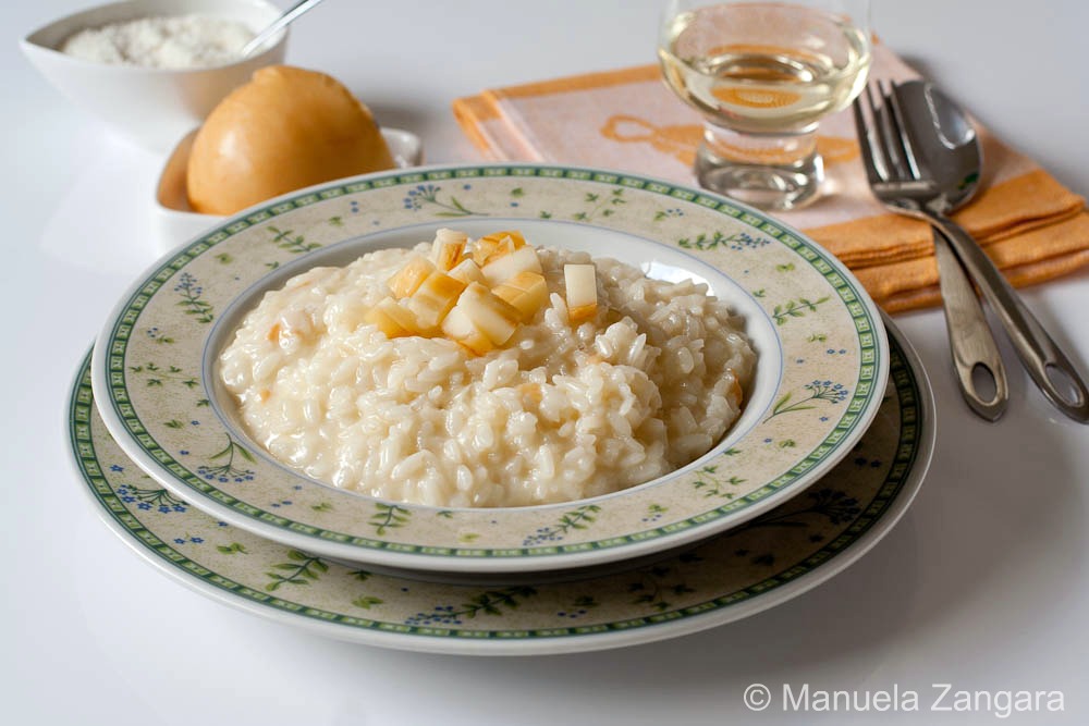 Risotto con scamorza affumicata