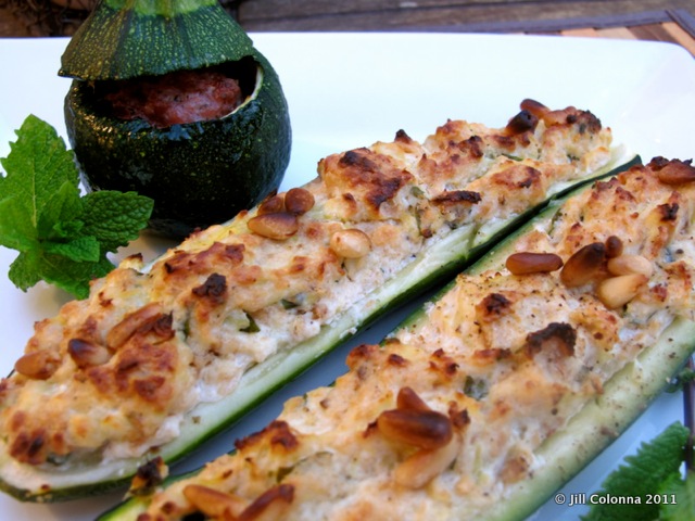 Corsican Stuffed Courgettes