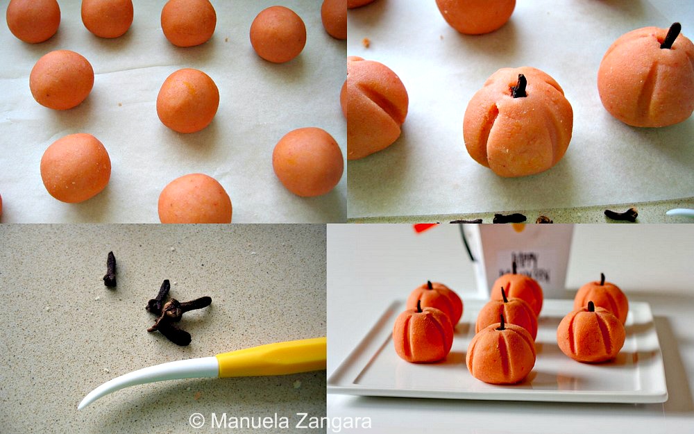 Halloween Treats - Marzipan Pumpkins