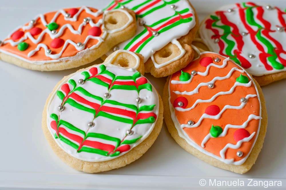 Christmas Tree Ornament Sugar Cookies