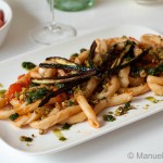 Busiati with Herbs, Pistachio pesto and crunchy Zucchini