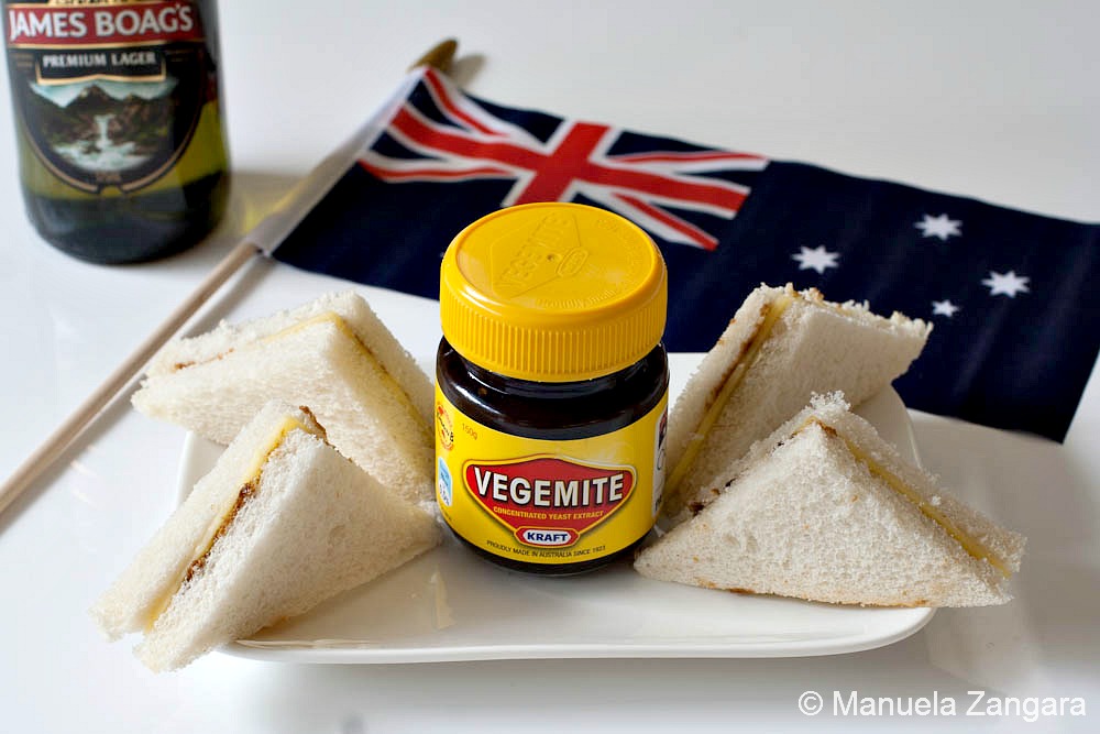 Mini Vegemite and Cheese Sandwiches
