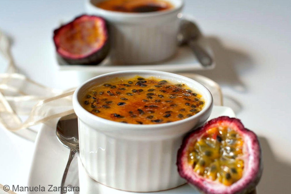 Passionfruit and Coconut Creme Brulee