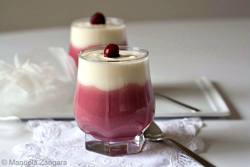 White Chocolate & Raspberry Verrines with Mascarpone & Yogurt Cream