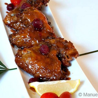 Raspberry Glazed Chicken Wings