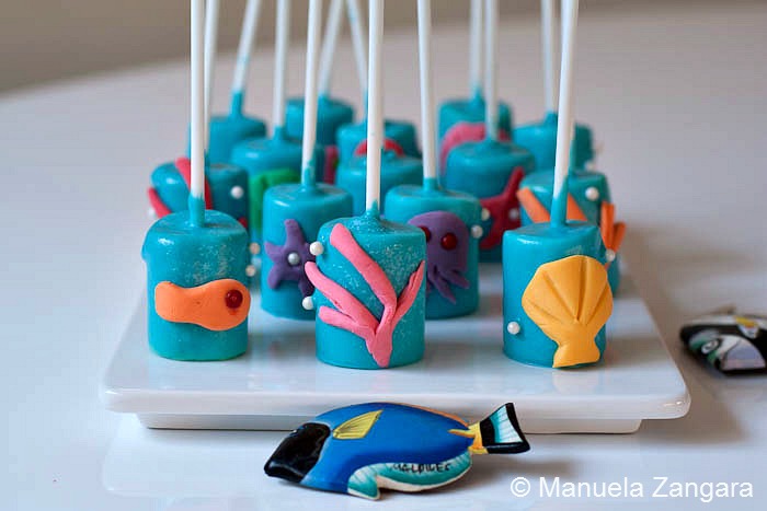 Sea Marshmallow Pops