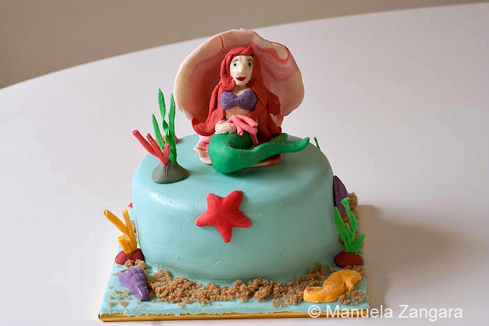 The Little Mermaid Fondant Cake