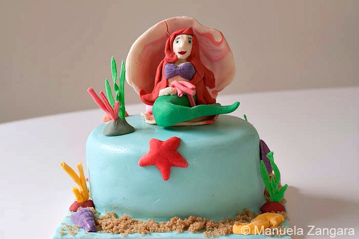 The Little Mermaid Fondant Cake