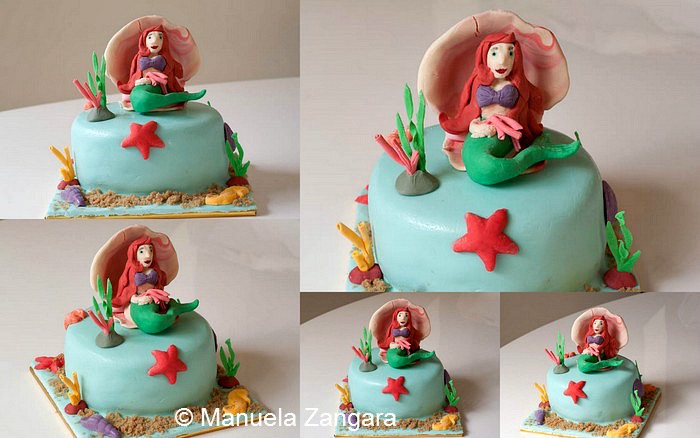 The Little Mermaid Fondant Cake