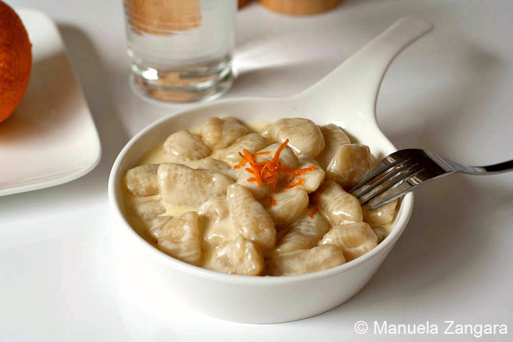 Potato Gnocchi with Taleggio and Orange Fondue