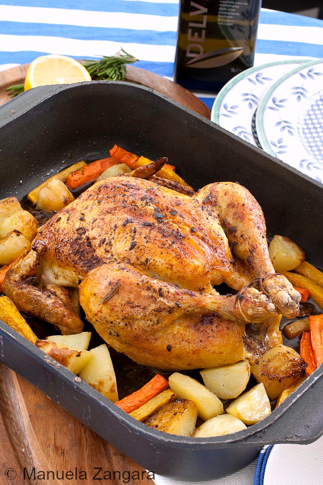 Roast Brined Chicken