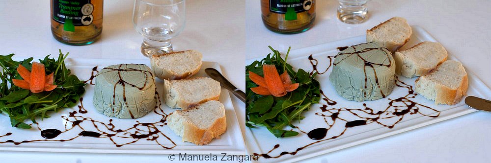 Honey and Gorgonzola Piquant Terrine with Balsamic Glaze