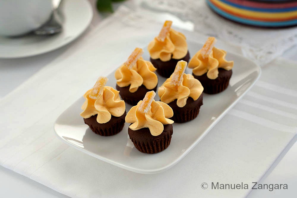 Chocolate and Orange Mini Cupcakes