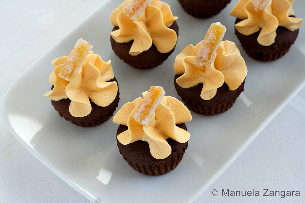 Chocolate and Orange Mini Cupcakes