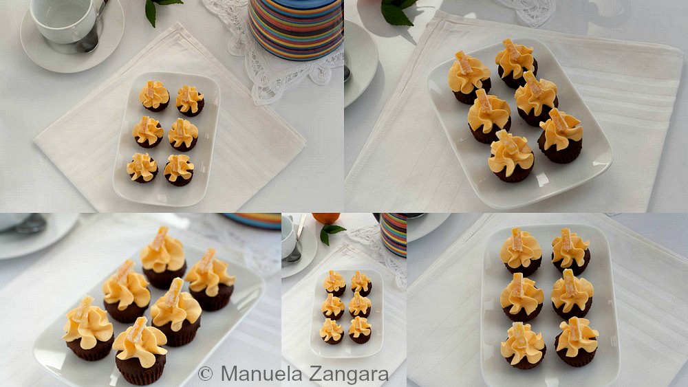 Chocolate and Orange Mini Cupcakes