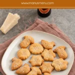 Parmigiano Reggiano Cookies on a serving plate.