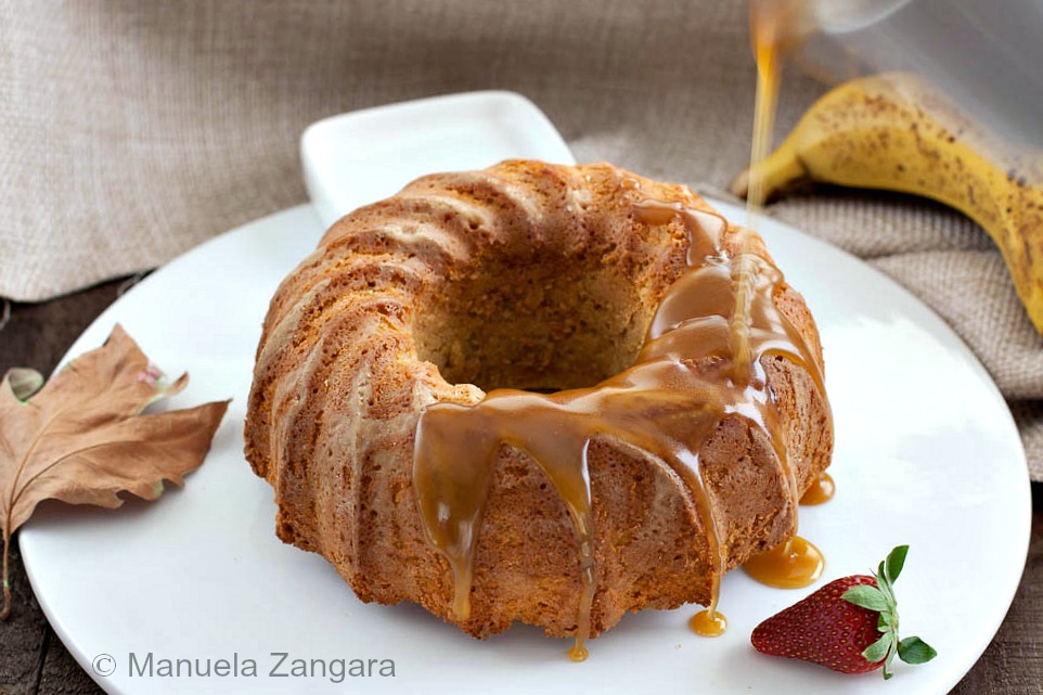 Banana Cake with Maple Butterscotch Sauce