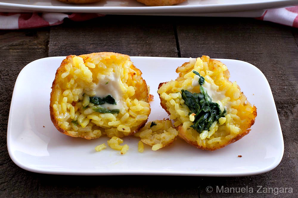 Arancine with Spinach