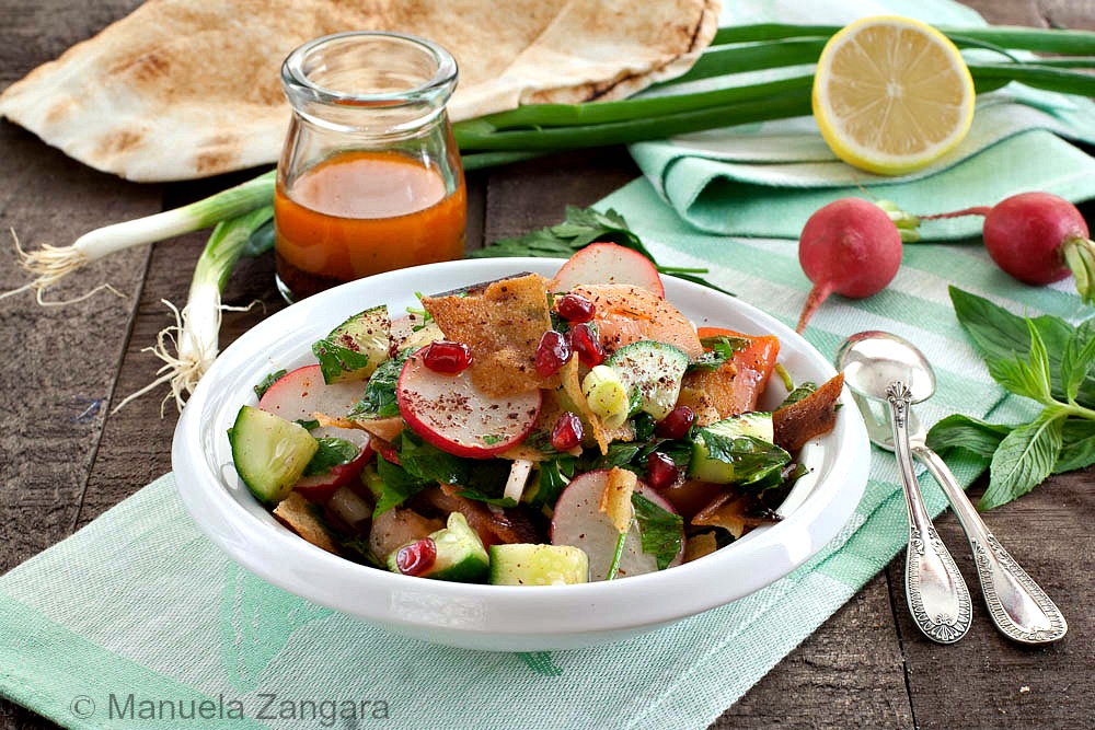 Fattoush with Sumac Dressing