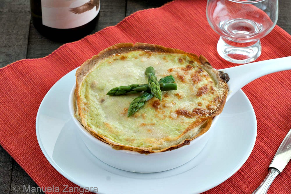 Crespelle Cake with Asparagus