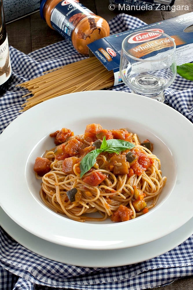 Barilla  Whole Grain Spaghetti with Barilla Mediterranean Vegetables
