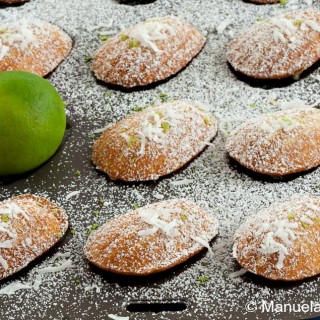 Lime and Coconut Madeleines