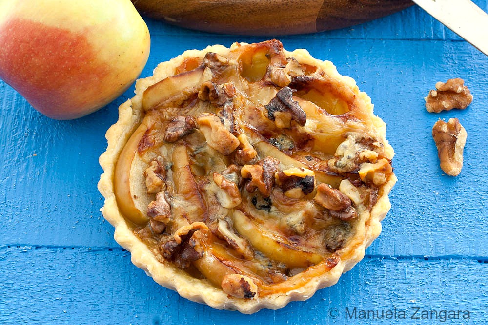 Stilton, Apple and Walnut Tarts