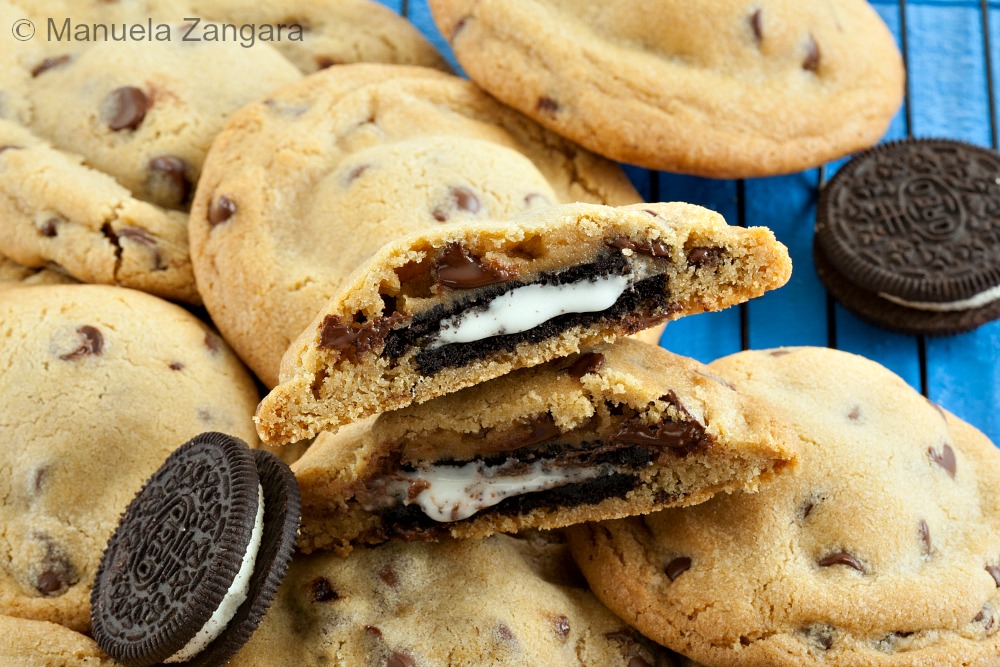 Oreo Stuffed Chocolate Chip Cookies