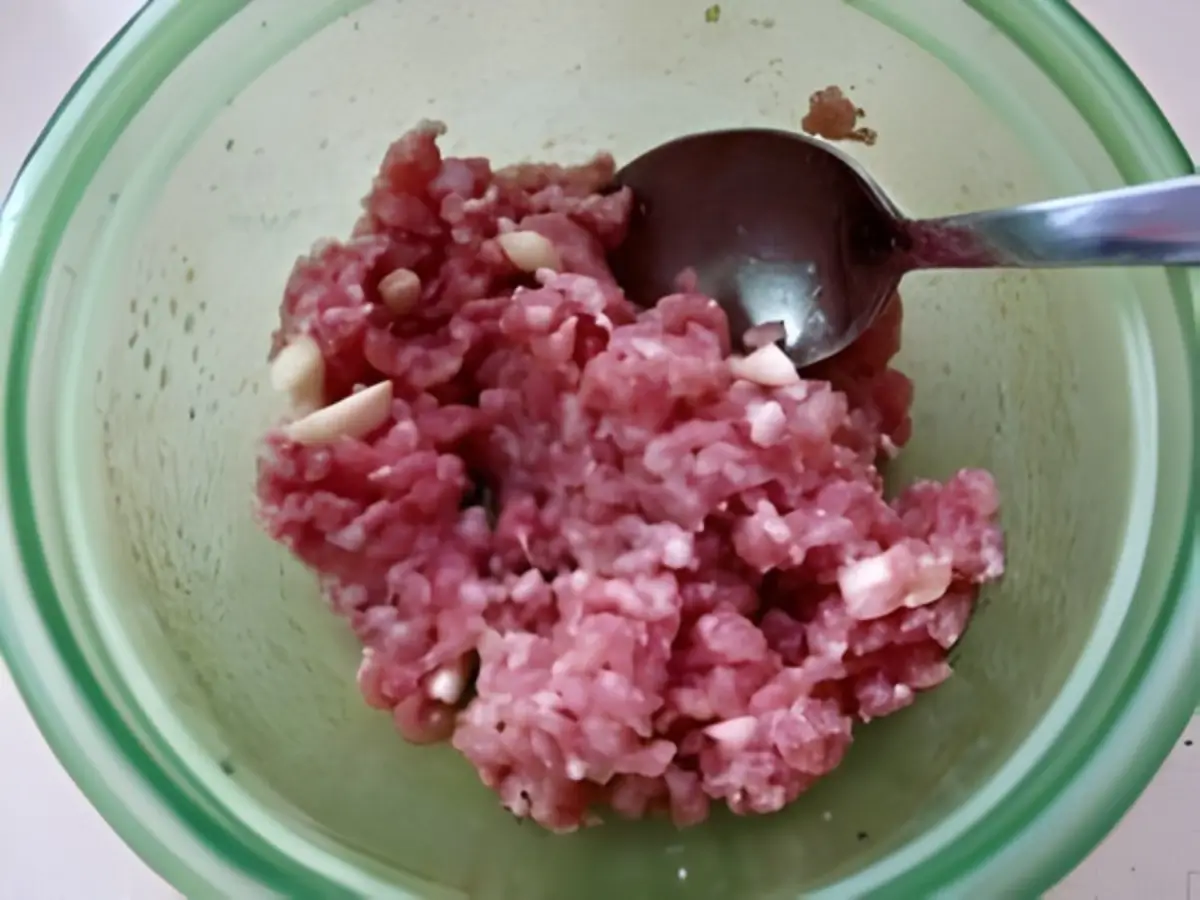 Marinated ground meat for bibimbap.