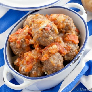 Meatballs in Tomato and Pecorino Romano Sauce