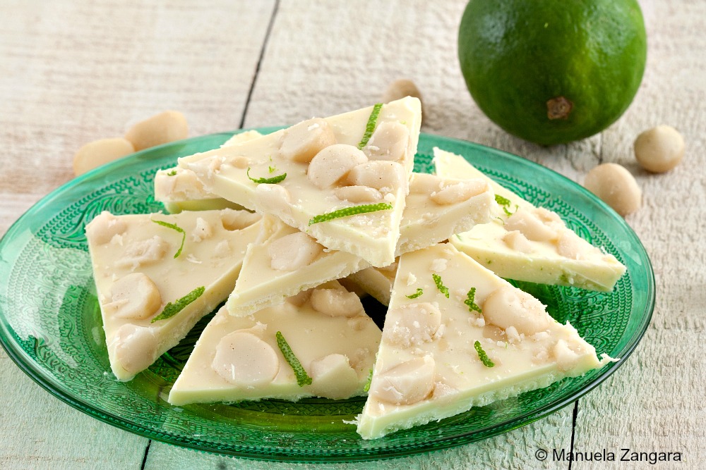 Lime and Macadamia Nut Bark