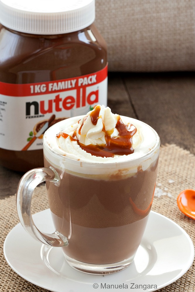 Salted Caramel Nutella Hot Chocolate