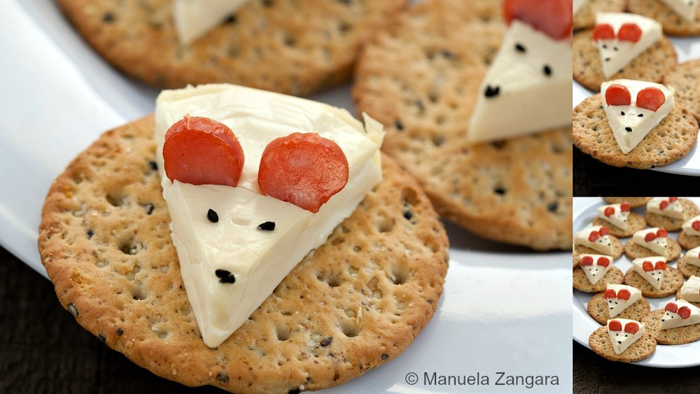 Cheese Mouse on a Cracker