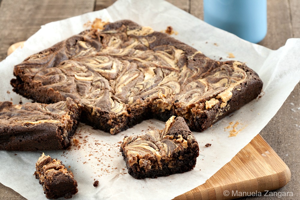 Peanut Butter Swirl Brownies