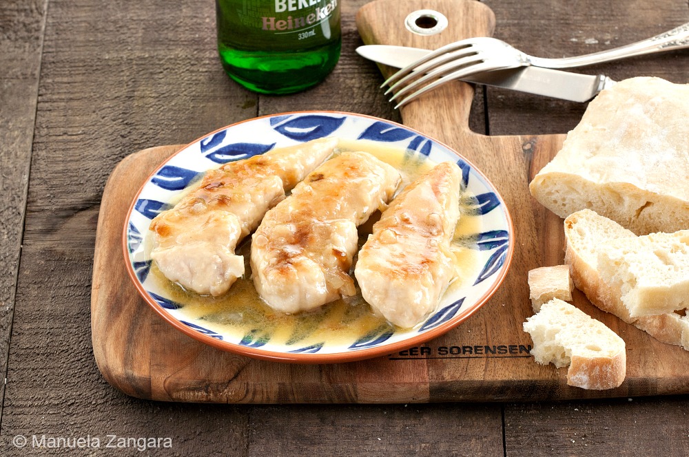 Beer braised Chicken Tenders