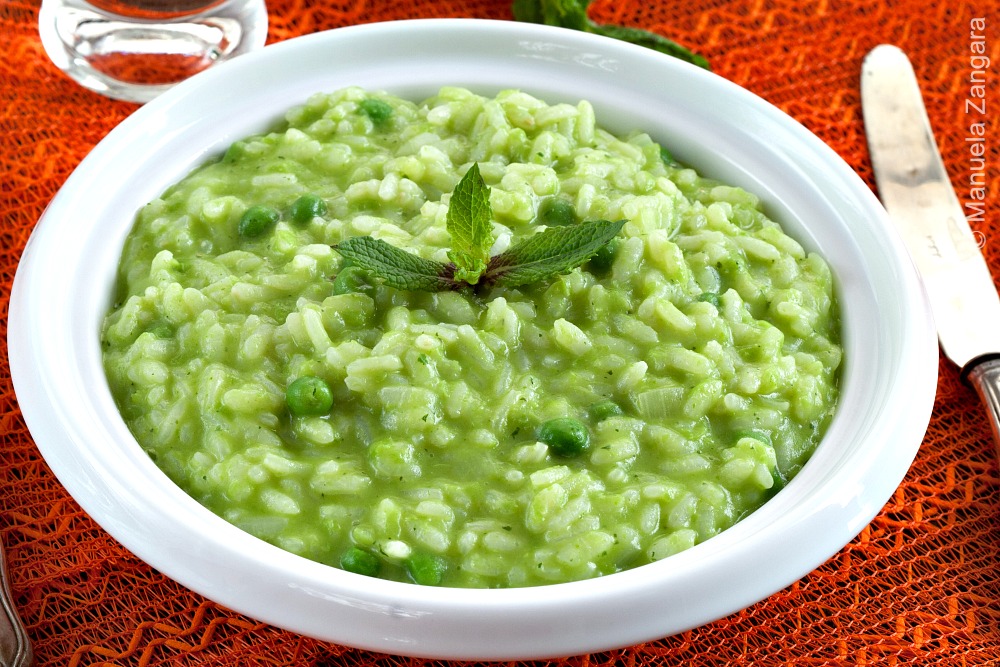 Cream of Pea and Mint Risotto