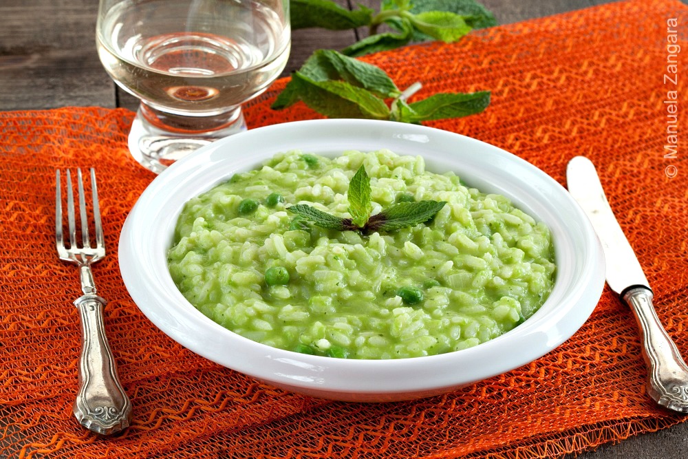 Cream of Pea and Mint Risotto
