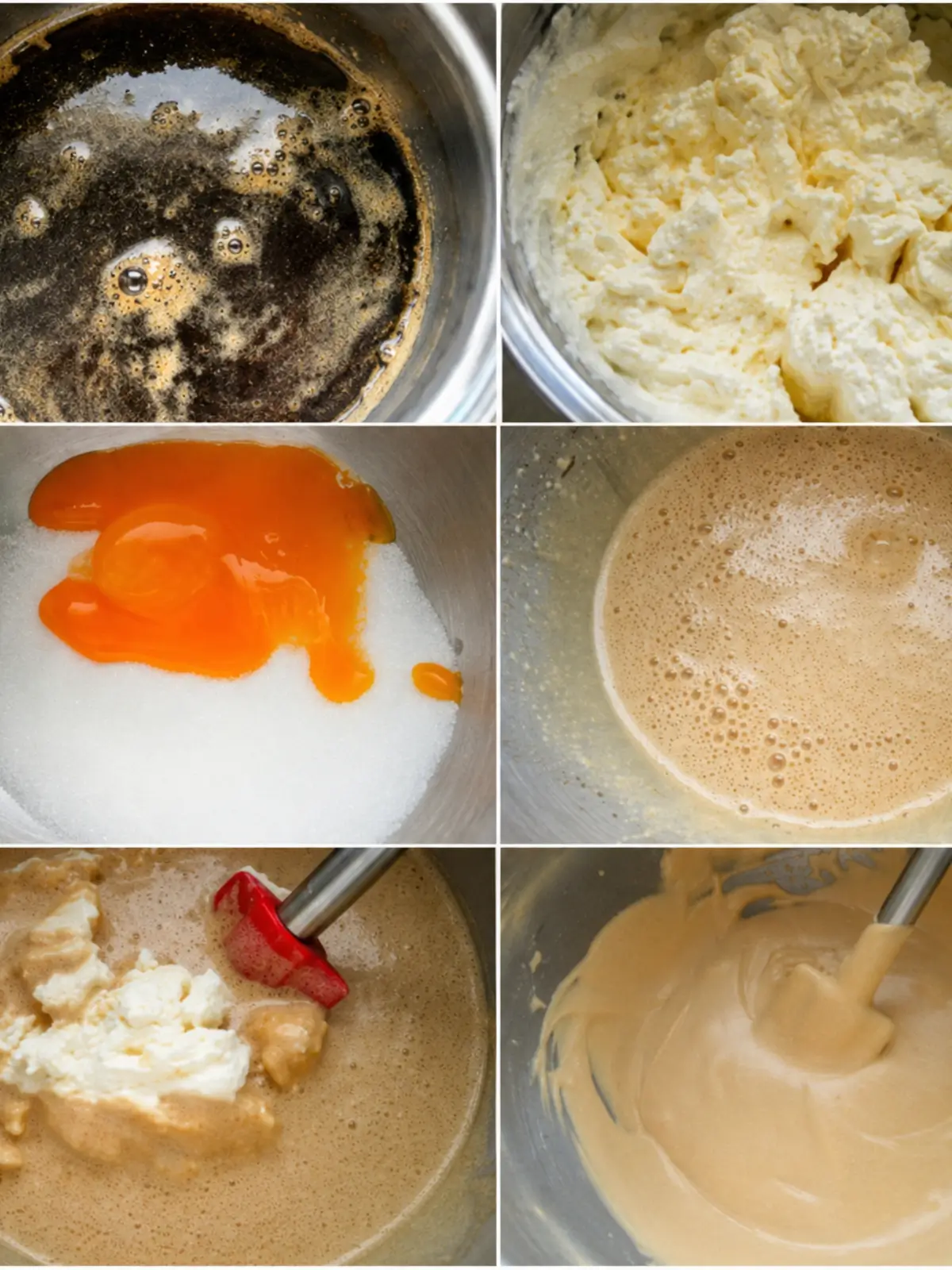 Espresso and Frangelico Mousse prepared with reduced espresso, whipped cream, egg yolks with sugar, and cream folded into the coffee mixture.