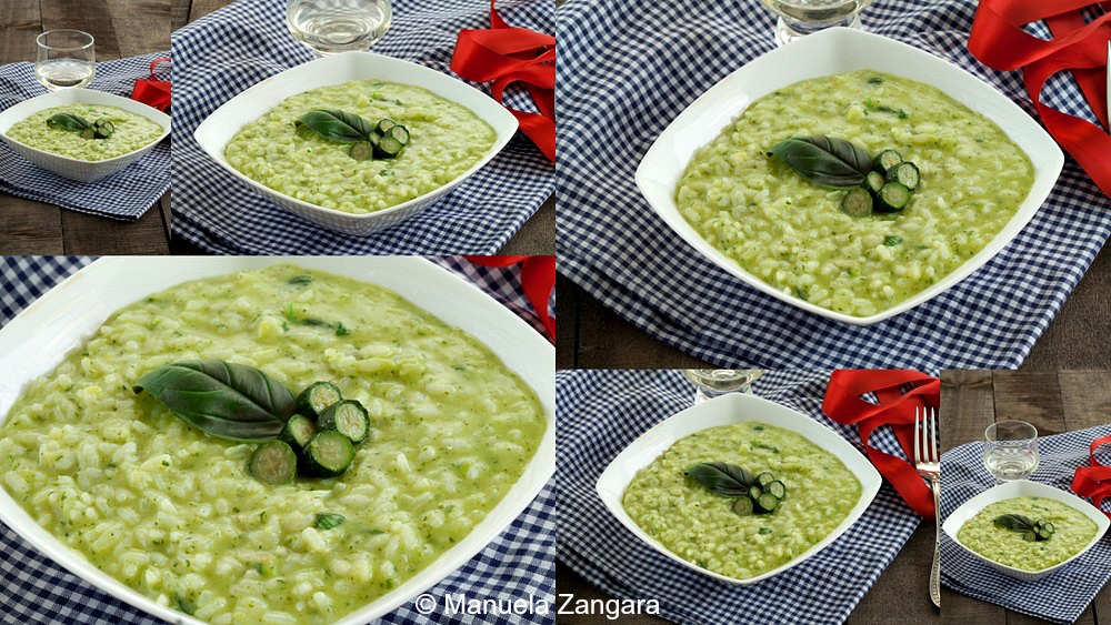 Risotto with Zucchini Cream and Basil