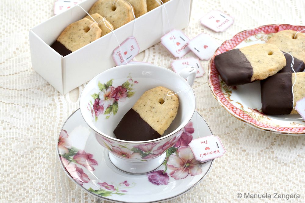 Earl Grey and Chocolate Shortbread Teabag Cookies