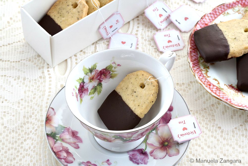 Earl Grey and Chocolate Shortbread Teabag Cookies