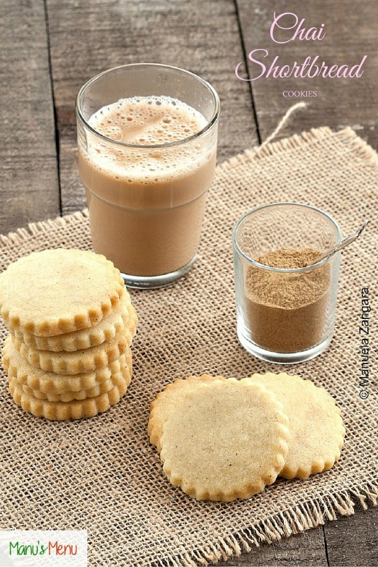 Chai Shortbread Cookies