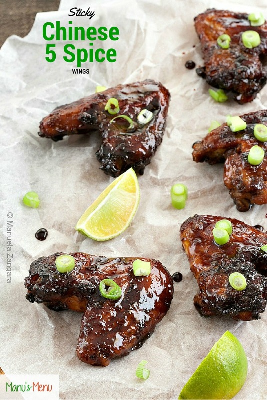 Sticky Chinese 5 Spice Wings