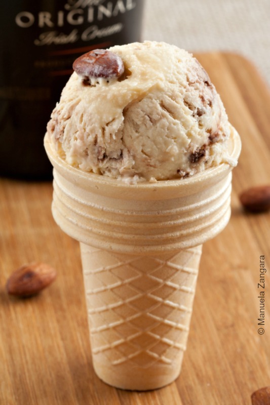 Baileys, Chocolate and Salted Almond Ice Cream