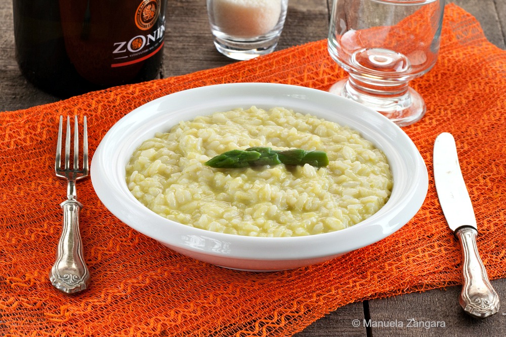 Cream of Asparagus and Spumante Risotto